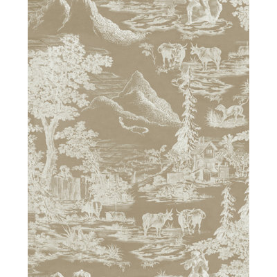 Tyrol Apres-Ski Home Toile Wallpaper Roll