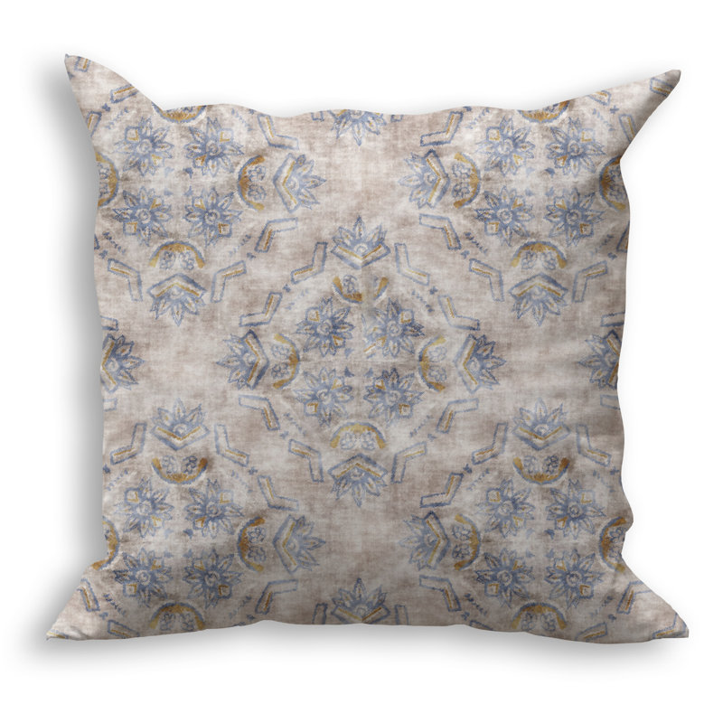 Floral Outdoor Reversible Throw Pillow, 16" x 16"