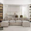 Canapé-lit en chenille moderne avec repose-pieds-1006864279-1006864265