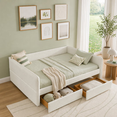 Queen Siz Daybed with Two Drawers