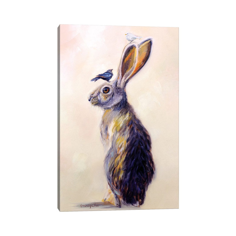 Hare Style by Karen Weber - Wrapped Canvas Painting, 101.6 cm H x 66.04 cm W x 1.91 cm D