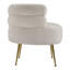 Upholstered Curved Upholstered Single Sofa Accent Chair