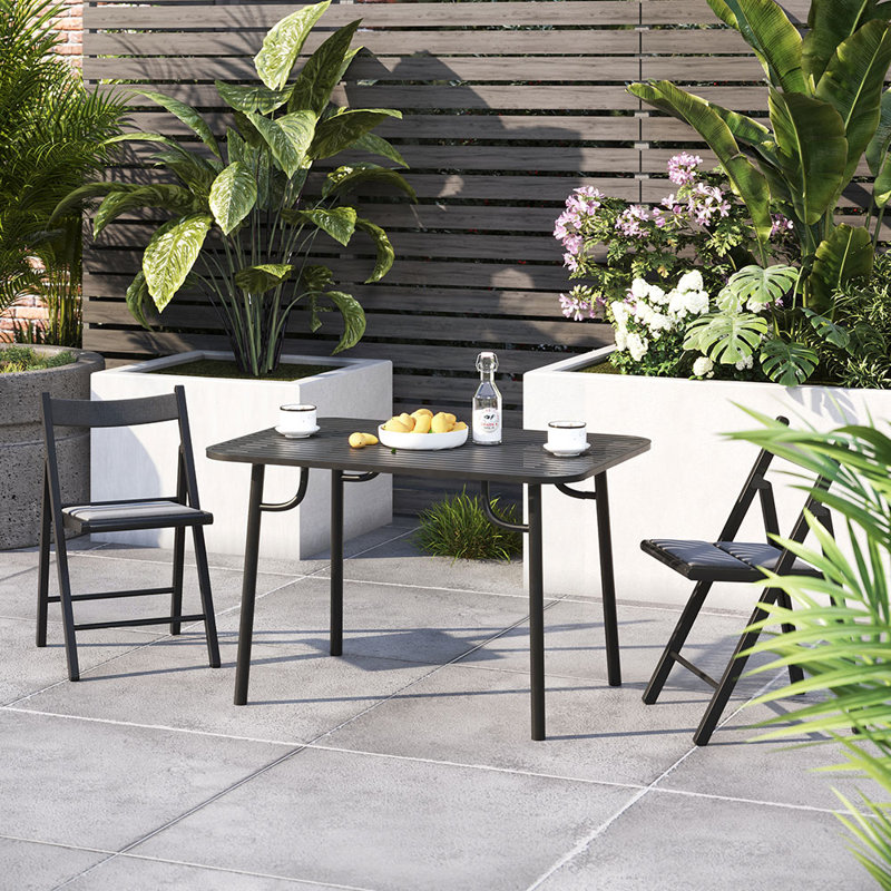 Rectangular Outdoor Table, 75cm H x 120cm W x 80cm D