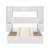 Pine Wood Platform Bed With All-In-One 2 Nightstand-866988487
