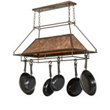 Mission Lighting Handcrafted Hanging Pot Rack