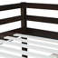 Lit mezzanine double en bois d'hévéa résistant à une utilisation durable