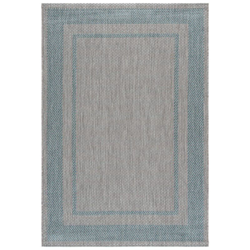 Courtyard Power Loom Performance No Pattern Indoor Rug, 5'-3" x 7'-7" Rectangle