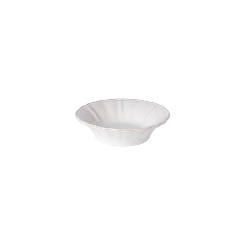 Assiette à hors-d'œuvre en grès de 5,38 po Alentejo, ensemble de 6, Blanc