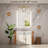 LED Bathroom Mirror with Backlit,Bathroom Vanity Mirror, Metal Framed Beveled Edge, 3 Color Lights, Safe Defogging-1170641543-1170641541