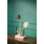 Porte-bougie en aluminium avec support en marbre, 8 x 5 x 15 po