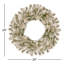 The Holiday Aisle® Snowy Sheffield Spruce Wreath with Battery Operated LED Lights-497995006