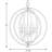 Dierking 6 - Light Dimmable Globe Chandelier