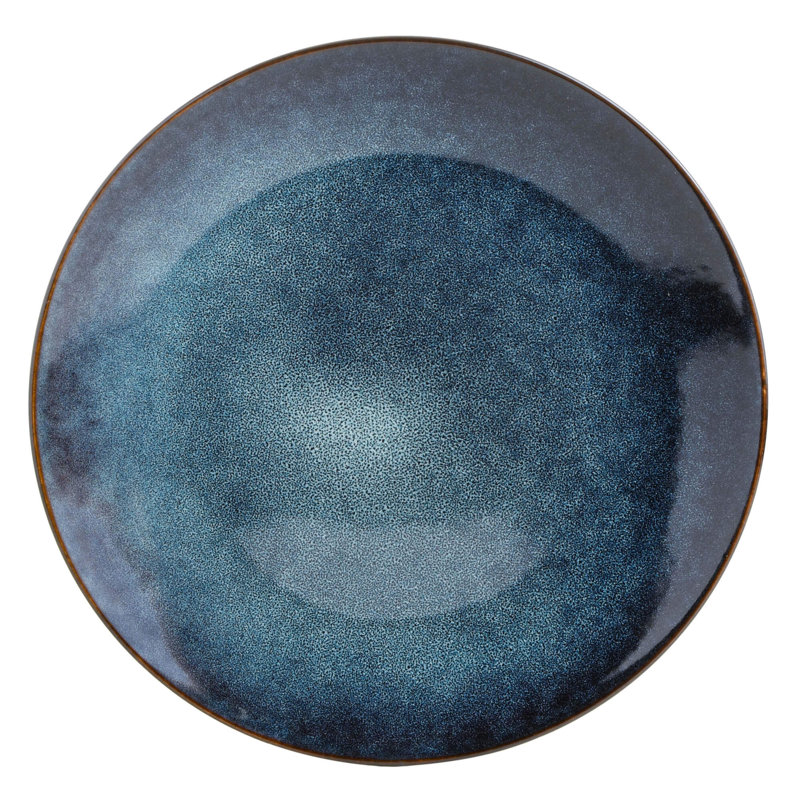 Service de table 16 pièces Gibson Elite Matisse, cobalt, grès