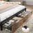 Queen Bed Frame With Headboard, Led Bed Frame With Charging Station, Storage Bed With 2 Wooden Drawers-1028532641-1020760813
