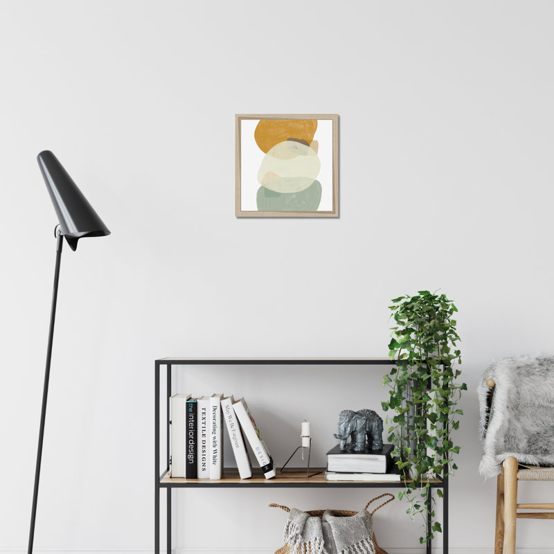 Platelet III - Painting, 34cm H x 34cm W, Natural Wood Framed Paper Print