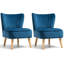 Fauteuil de chambre en velours de 53,34 cm de large Tocco-1354473837