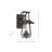 Edwyn Metal and Glass Wall Light-25228525