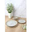Waterside 12pc Reactive Glaze Petal Stoneware Dinner Set