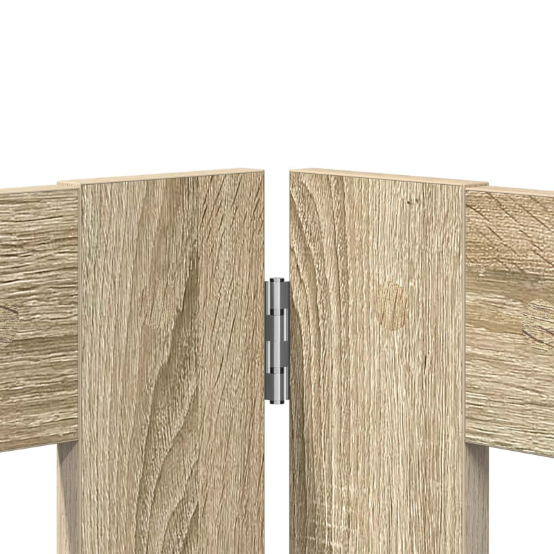 Engineered Wood Free Standing Pet Gate, 60cm H x 241cm W x 34cm D, Sonoma Oak