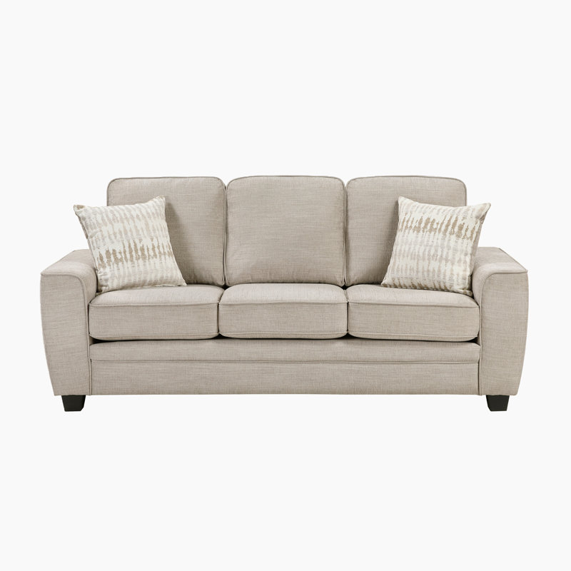 Manasa 83" Modern & Contemporary Chenille Upholstery Sofa with Reversible Back and Seat Cushions