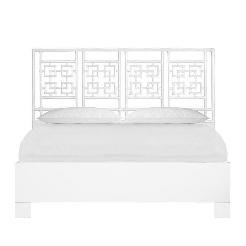 Palm Springs Low Profile Standard Bed, King, White