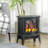 Electric Fireplace Heater with Realistic LED Flames and Logs-616216834