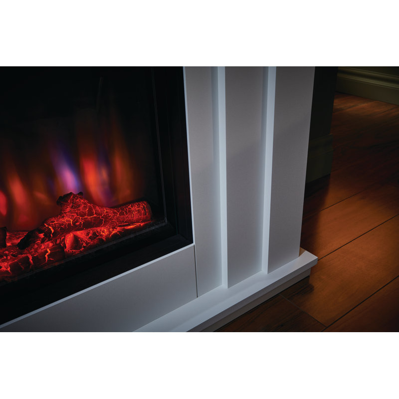 Kesgrave Suncrest 144.1cm W White Electric Fireplace