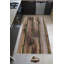 Tapis en polyester tissé à la machine en brun / vert-163376059