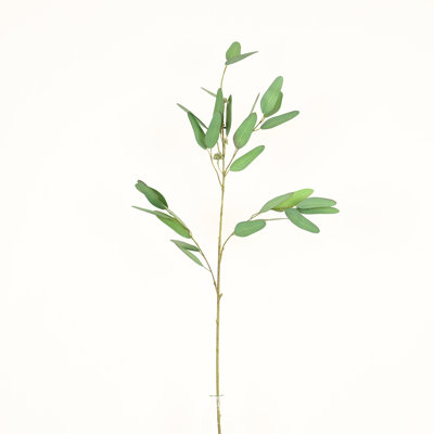 Branche de feuilles d'eucalyptus artificiel pour remplisseur de vase, bouquet de feuillage en vrac à longue tige de ferme pour décoration de table de centre de table de bureau à domicile