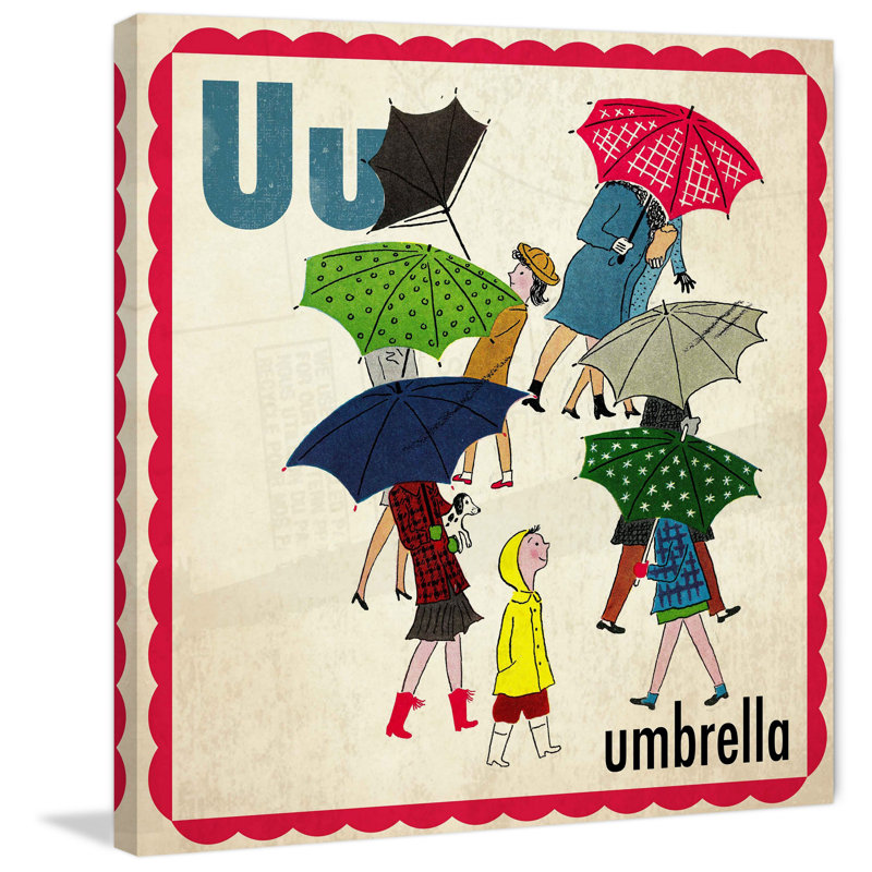 Umbrella - Wrapped Canvas Print, 61cm H x 61cm W