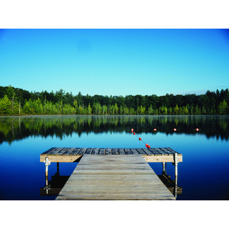 Lake Pier - reproduction sur toile tendue, H 12 po x l 16 po