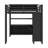 Queen Size Metal Loft Bed with Wardrobe, L-Shaped Desk & Storage, Heavy Duty Frame for Kids & Teens, Black-1158754947