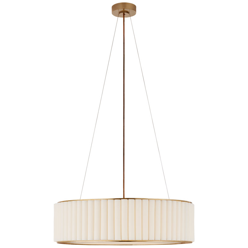 Ian K. Fowler Palati Large Hanging Shade, Hand-Rubbed Antique Brass