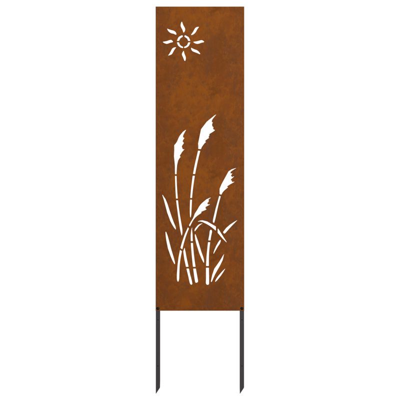 140cm H x 50cm W Fence Panels Included, Rusty