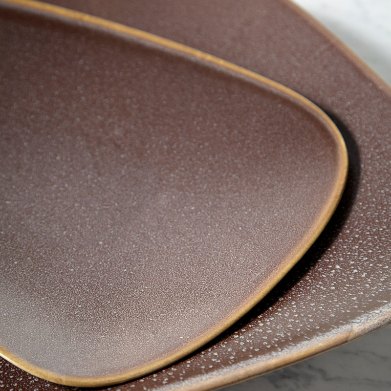 Capri Olive Glaze Decorative Bowl, 1" H x 11.5" W x 9" D