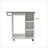 Ironing Cart Cabinet with Rolling Ironing Board, Storage Shelves &amp; Clothes Rods - Snow White E1 MDF | Minimalist | Laundry Room