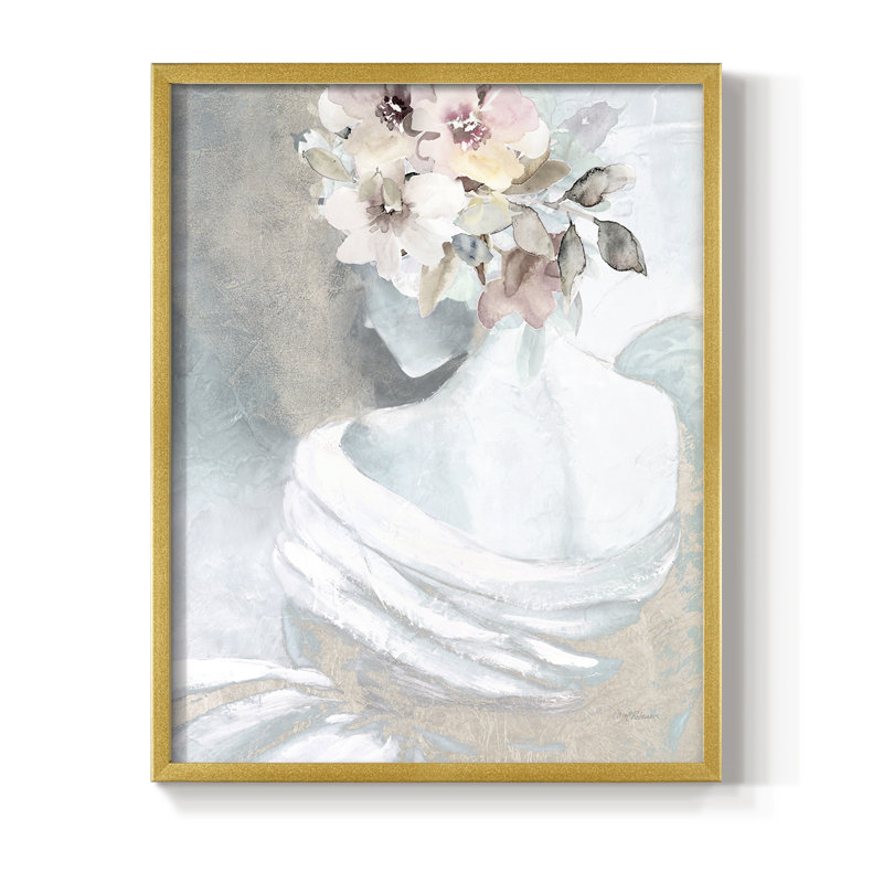 Reproduction encadrée Whisper II - bois massif, H 30 po x l 24 po, Doré