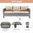 Sinkler 6 Piece Wicker Sofa Seating Group with Cushions and Rocking Swivel Chairs-873275098-873275100