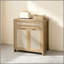 Buffet en rotin, armoire de rangement Farmhouse avec tablette réglable, armoire de cuisine avec tiroir Boho pour la salle à manger, la cuisine, le vestibule, le salon, le bois