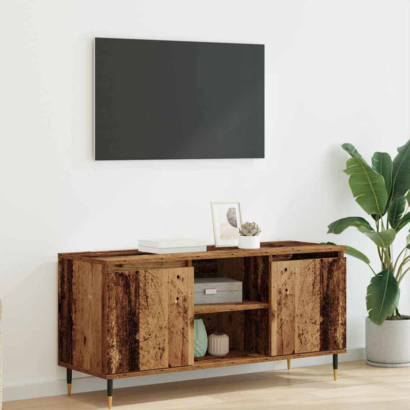Unfinished TV Stand for TVs up to 48", Old Wood
