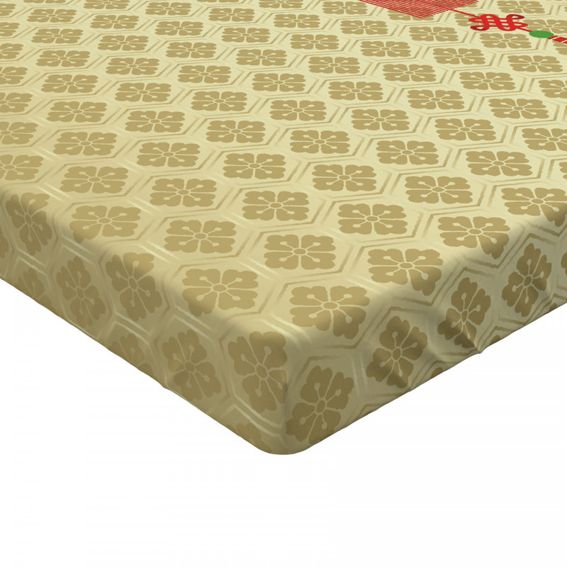 Microfiber Floral Fitted Sheet, Queen Fitted Sheet