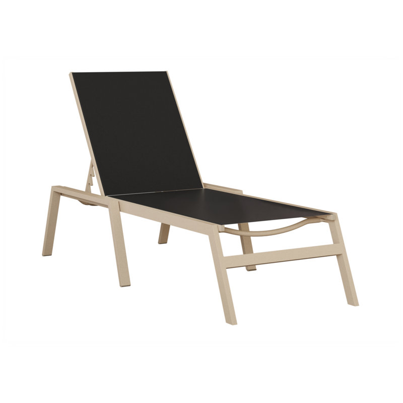 Chaise longue sans accoudoirs Berlin Gardens Vida, Luna multicolore, Noir