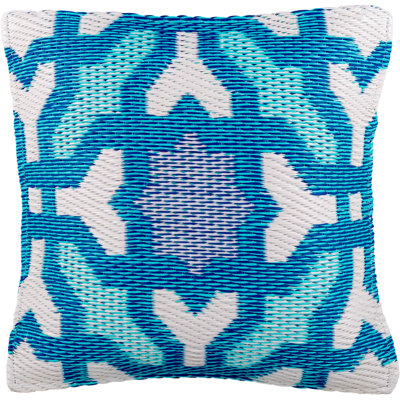 Lake Butter Geometric Square Cushion