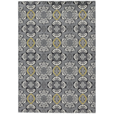 Tapis gris Cordes