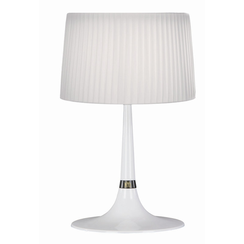 Nude Glass Table Lamp, White