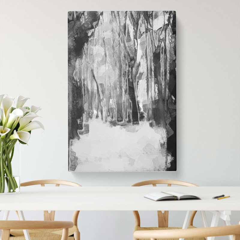 Forest Blur in Abstract - Wrapped Canvas, 91cm H x 60cm W x 3cm D