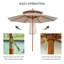 265cm Market Parasol
