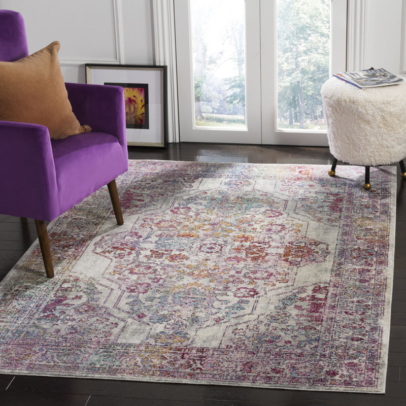 Bernadine Performance Oriental Rug, Rectangle 4' x 5'7"