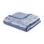 Housse de couette pour lit simple / simple TG en velours bleu pervenche - Fermeture à boutons et revers en microfibre pour une nuit de sommeil confortable-127222699-127222695