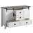 Chiara 47" Farmhouse Dresser with 2 Sliding Barn Doors&4 Drawers,White-241388743